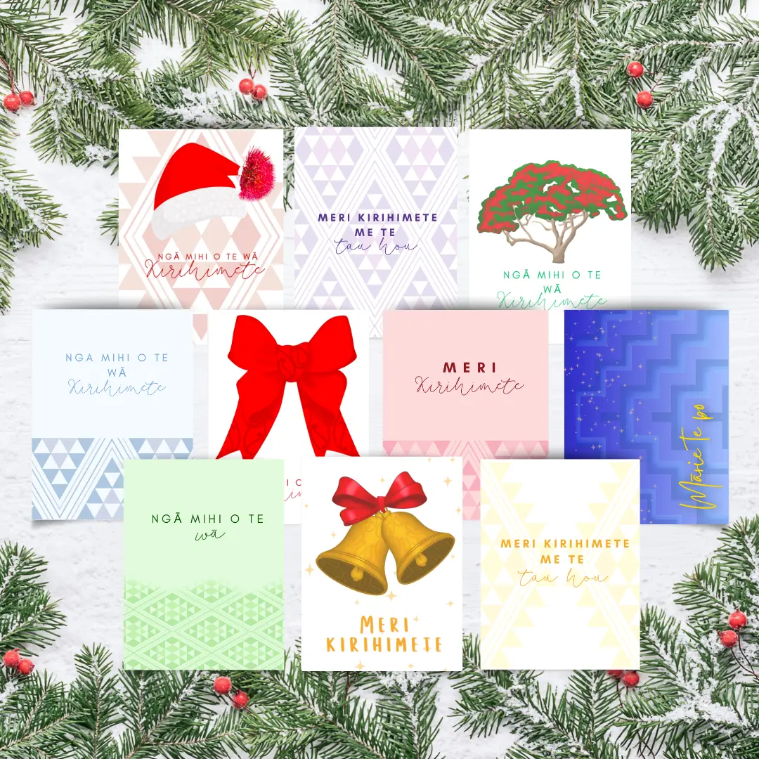 10 Pack - Tāniko & Contemporary Design - Kāri Kirihimete